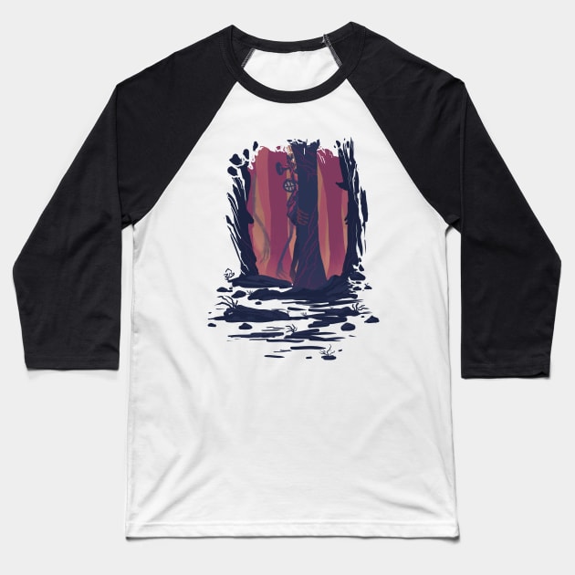 Siren Stalk Baseball T-Shirt by Vertei